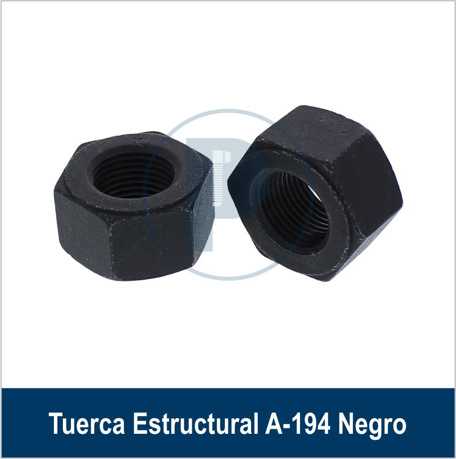 TUERCA ESTRUCTURAL ASTM A194 2H NEGRO