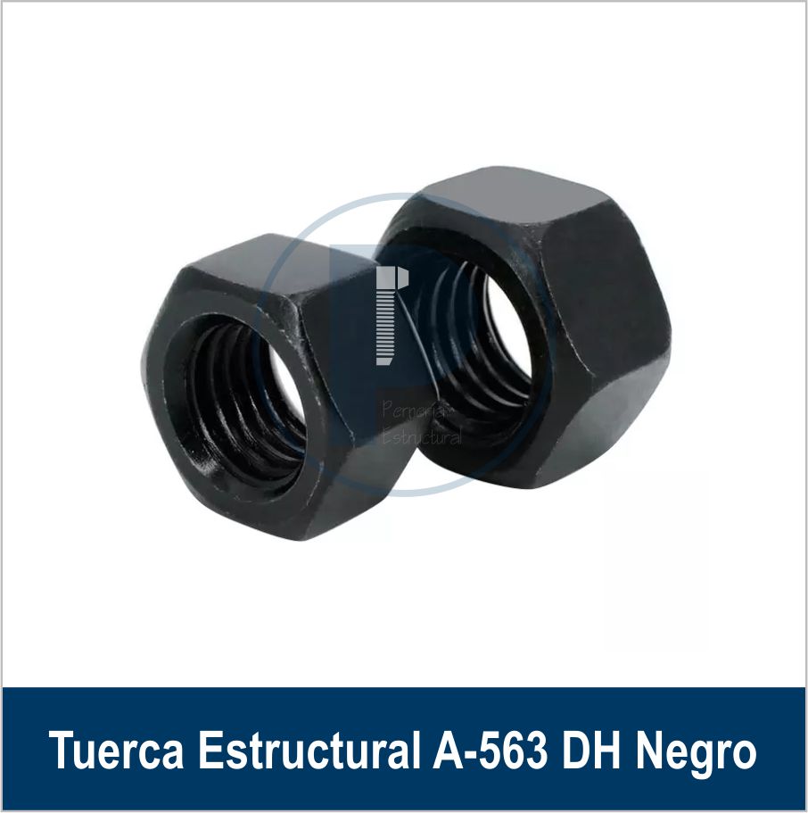 TUERCA HEXAGONAL ASTM A563 DH NEGRO
